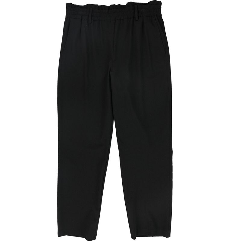 Michael Kors Womens Paperbag-Waist Casual Trouser Pants, black, Medium