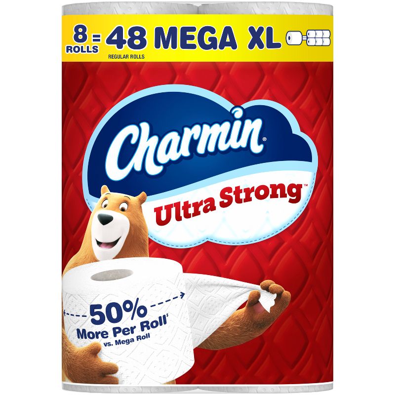 Charmin Ultra Strong Toilet Paper - 8 Mega XL Rolls