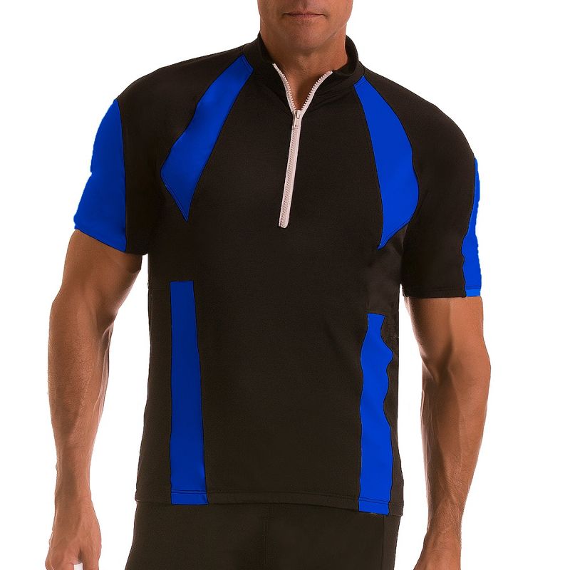 Insta Slim Cycling Compression Jacket MA2007 Black/Royal Size M