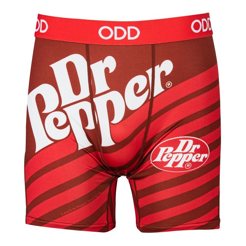 Odd Sox, Dr Pepper Stripes, Novelty Boxer Briefs For Men, Small