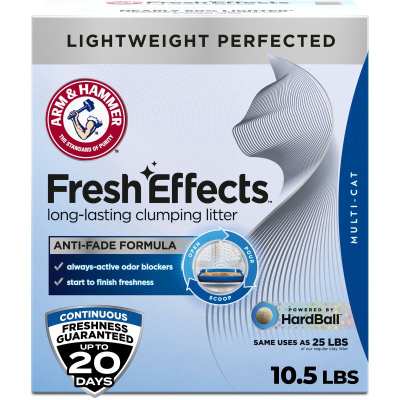 Arm & Hammer Lightweight Clumping Scented Fresh Effects Cat Litter - 10.5lbs