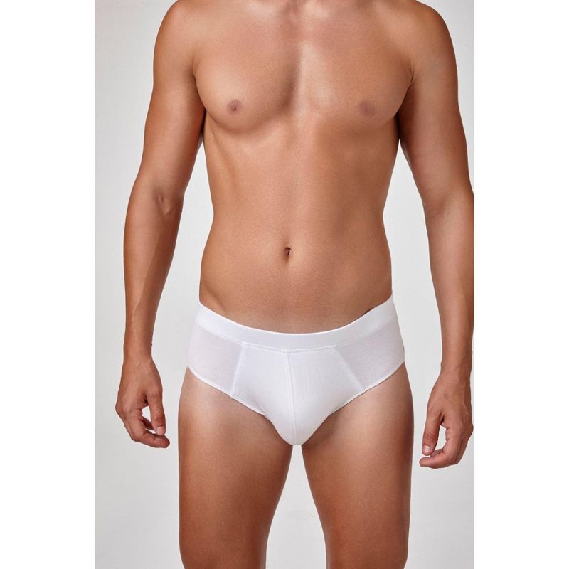 Nante White Men’s Modal Slip Underwear white l Forever & Always Shoes US