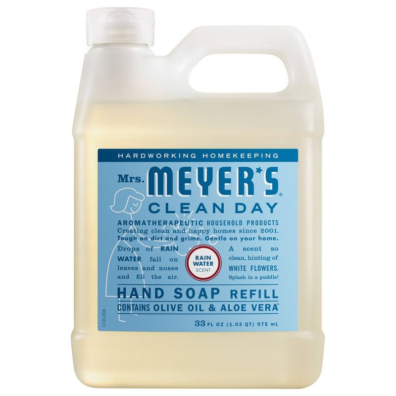Mrs. Meyer's Clean Day Liquid Hand Soap Refill - Rain Water - 33 fl oz