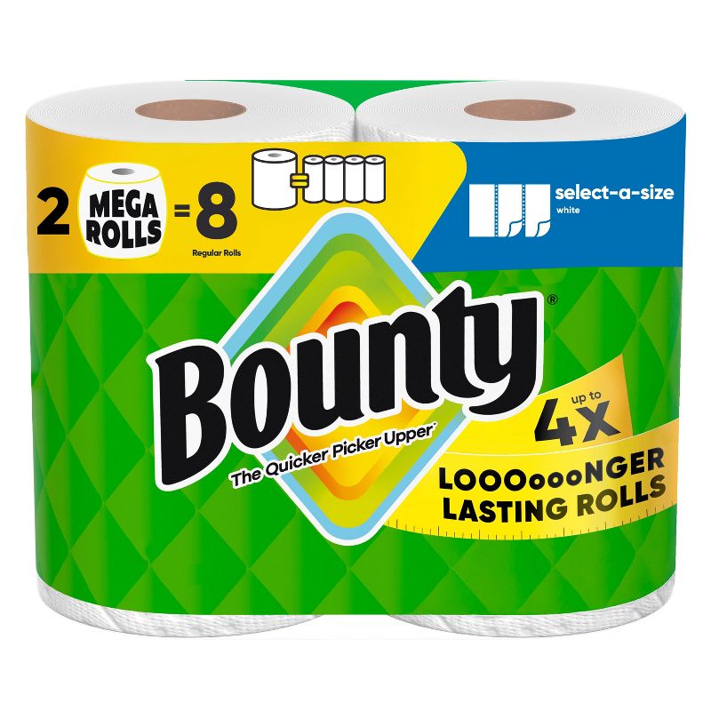 Bounty Select-A-Size Paper Towels - 2 Mega Rolls