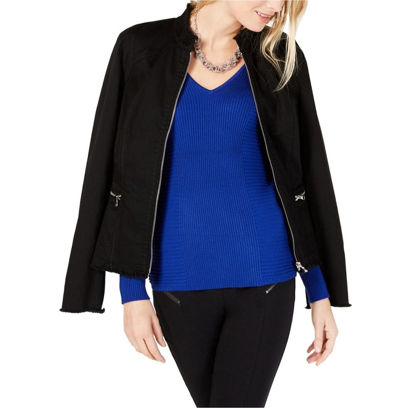 I.N.C International Concepts Womens Textured Knit Sweater, brightblue, X-Large