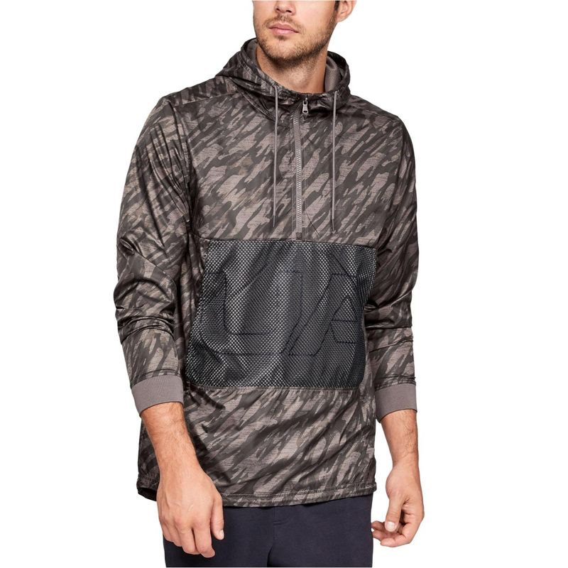 Under Armour Mens Camo-print Windbreaker Jacket, 176, Medium