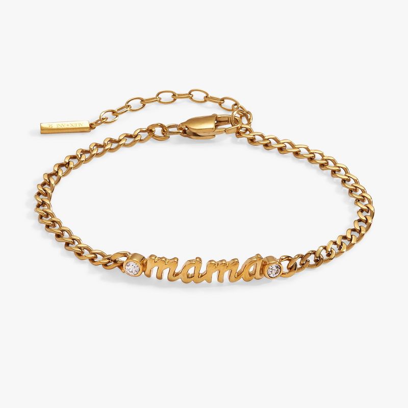 Alex and Ani Mama Curb Chain Bracelet